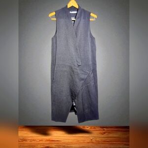 Elk Australia Wrap Tunic Dress Sz S/M Black Sleeveless NWT